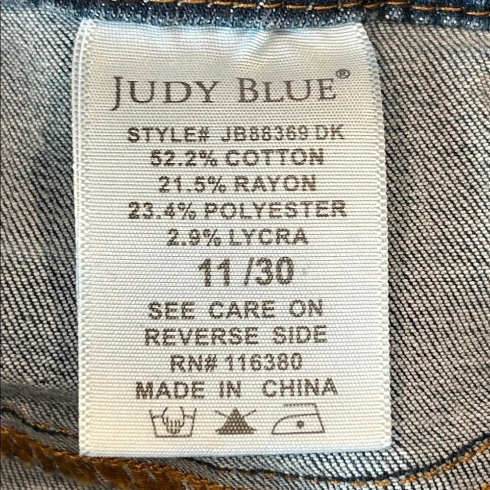 Judy Blue boyfriend fit pull on elastic waist jeans size 30